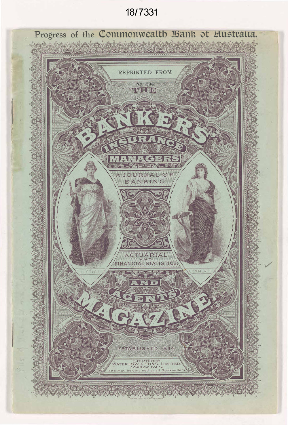 Progress Of The Commonwealth Bank Of Australia Bankers Insurance 