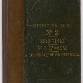 Savings Bank of New South Wales - Sydney (Head Office) - Signature Registers - Accounts - 2157-8052 - 1838-1842