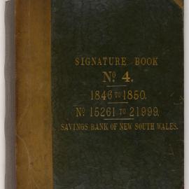 Savings Bank of New South Wales - Sydney (Head Office) - Signature Registers - Accounts - 15261 - 21999 - 1846-1850