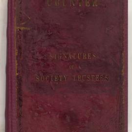 Savings Bank of New South Wales - Sydney (Head Office) - Signature Registers - Society Trustees (Indexed) (Amended to 1931) - 1895-1908