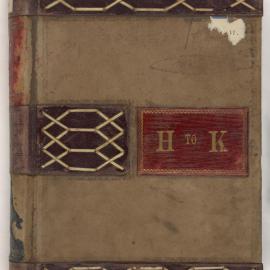 Savings Bank of New South Wales - Sydney (Head Office) - Indexes of Depositors Accounts - Indexes of operative accounts as at 1906. (Includes accounts opened by G.S.B. of N.S.W. 1914-1931) - "H-K" - 1906-1931