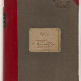 Savings Bank of New South Wales - Sydney (Head Office) - Branch and Inspector's Department - Reports upon Branches - No. 1 - 19 June 1869 - 30 Oct. 1879