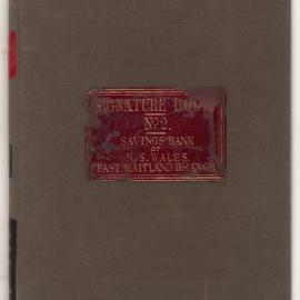 Savings Bank of New South Wales - East Maitland - Signature Registers - Accounts 3064-7103 (Accounts 3064-4372 only opened) - c. 1900 - 1922