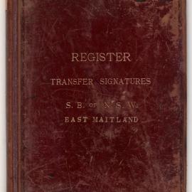 Savings Bank of New South Wales - East Maitland - Signature Registers - Transfer Signatures (Indexed) - 1912-1931