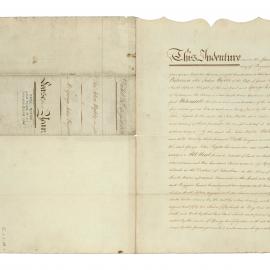 Savings Bank of New South Wales - Sydney (Head Office) - Mortgage (Investment) Department - Legal Documents - One Year Lease,  Sir John Wylde to George John Rogers - 14 August 1832