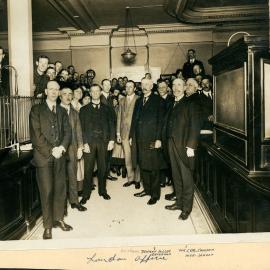 Staff Group - London - Visit by Governor - June 1918