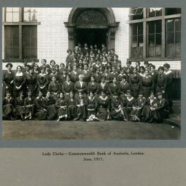 Staff Group - Female clerks - London - June 1917