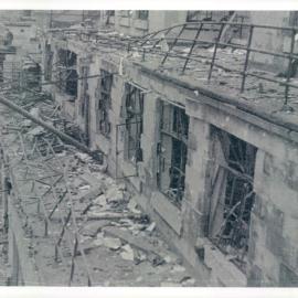 London branch, Old Jewry - Looking towards Gresham Street after bomb damage - 1944