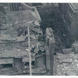London branch, Old Jewry - Roof of premises after bomb damage - 1944