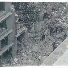 London branch, Old Jewry - Looking across Old Jewry at bomb damage - 1944