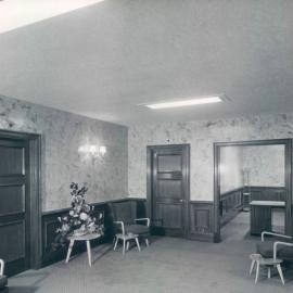 London branch, Old Jewry - Lobby outside Manager's and Assistant Manager's offices - January 1953