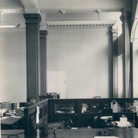 London branch, Old Jewry - Wall area for right-hand mural, from entrance
