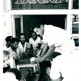 Moving Day, Port Moresby - Note Cancelling Machine - 7 June 1969
