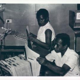 Staff at Work - Port Moresby (colour transparency), c.1969