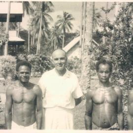 Bank's Functions - PNG Division - Savings & Loan Society, Father McGhee with some Society Leaders - 13 May 1962