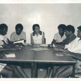 Bank's Functions - PNG Division - Educational Facilities for Indigens - PNG Bankers College. Scholarship Students, Institute of Technology, Lae - March 1971 (copy a)