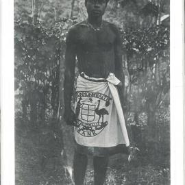 The Bank at Work - Rabaul - Territory of Papua New Guinea - Demas, a native servant at Rabaul. Illustrated in CC Faulkner pg 226