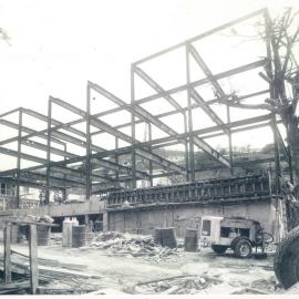 Port Moresby Project - October 1966-October 1970 - General view of structural steel framework from north eastern corner, 28 September 1967