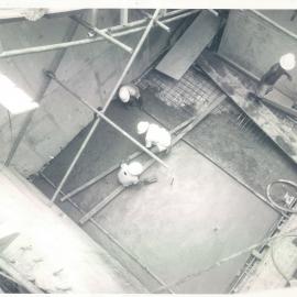Port Moresby Project - October 1966-October 1970 - Pouring section of air-conditioning plant room floor, 28 September 1967