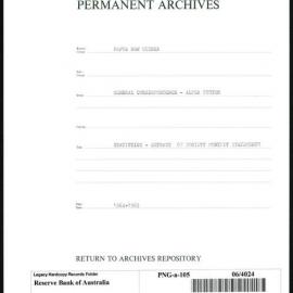 Papua New Guinea - Statistics - Extract of Society Monthly Statements
