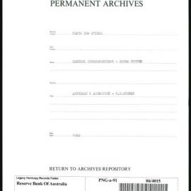 Papua New Guinea - Articles and Addresses - H.C. Coombs