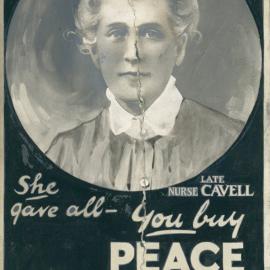 Peace Loan poster specimens - Nurse Cavell