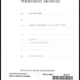 Papua New Guinea - Statistics - Savings and Loan - Loans