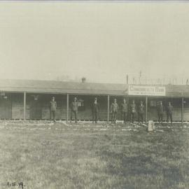 Hurdcott - (Military Branch UK): exterior of premises and staff 1 May 1919 (copy b)
