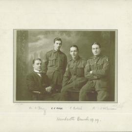 Staff Group - Hurdcott AIF Military Branch - 1919