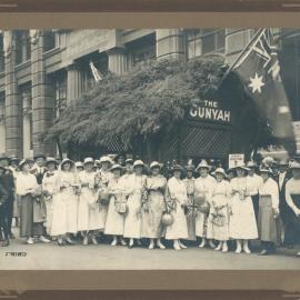 Staff - Charity Work - Head Office - Bank staff collecting at the “Gunyah” on 'Our day' - November 1917