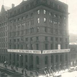 Loan Raising World War I - 2nd Peace Loan Advertising: Colonial Mutual Life building, Martin Place