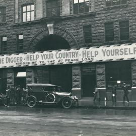 Loan Raising World War I - 2nd Peace Loan Advertising, Melbourne: Commonwealth Bank Loan Department (Collins House)