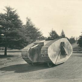 Sixth War Loan Campaign activities in Tasmania - Tank Week, April 1918: Hobart tank (copy b)