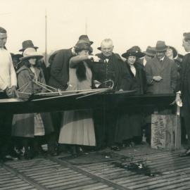 Second Peace Loan Campaign in NSW - Premier's wife Christen's boat “Peace Loan” - Sculling carnival - August -September 1920
