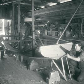 Second Peace Loan Campaign in NSW - Ex-Servicemen assisted in various trades by Repatriation: boat builder