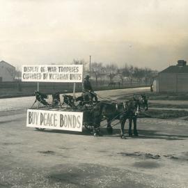 Second Peace Loan Campaign in Vic.- Vehicle heading the War Trophies procession
