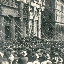 Diggers' Loan Campaign activities - Opening day in Martin Place - 8 August 1921 (copy d)