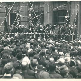 Diggers'  Loan Campaign activities - Opening day in Martin Place - 8 August 1921 (copy f)