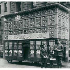 Diggers' Loan Campaign activities - Inquiry office (Minature Commonwealth Bank) in Martin Place