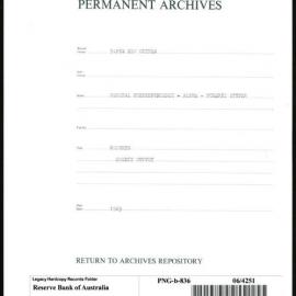 Papua New Guinea - Reports - Credit Survey - 1969