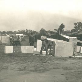 War Service Homes Scheme, South Australia - house in course of construction,  Wilga Avenue. Kensington Gardens