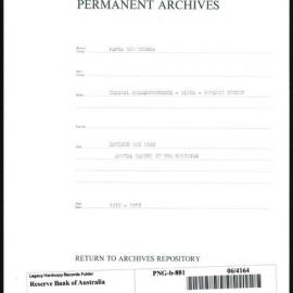 Papua New Guinea - Savings and Loan - Annual Report of the Registrar
