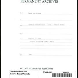 Papua New Guinea - Savings and Loan - Eastern Highlands League - Rules