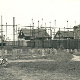 War Service Homes Scheme, Victoria - framework for a concrete home in Melbourne