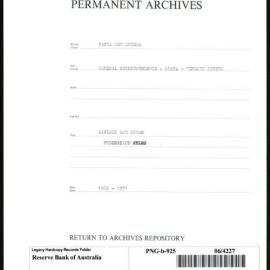 Papua New Guinea - Savings and Loan - Federation - Rules