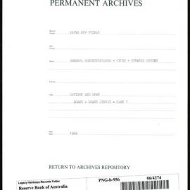 Papua New Guinea - Savings and Loan - Loans - Loans Survey - Part 1
