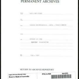 Papua New Guinea - Savings and Loan - Registry Organisations