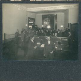 Commonwealth Bank - Branches - Melbourne - Modern Chambers 317 Collins Street - Opening of Savings Bank Department - 15 July 1912 (view ii) (plate 29)