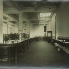 Commonwealth Bank of Australia - Branches - Townsville - Interior upon completion - 1924 (plate 71)
