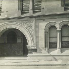 Commonwealth Bank - Branches - Hobart - Savings Bank Department AMP Buildings, Elizabeth and Collins Streets - Exterior - 1 August 1913 (plate 94)